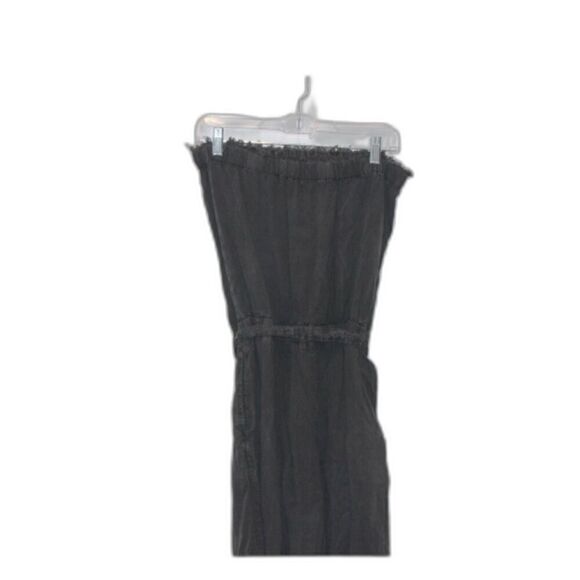 ANTHROPOLOGIE Cloth and Stone Wide Leg Cropped Jumpsuit Strapless in Medium - Picture 4 of 10